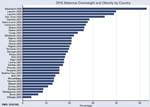 African maternal obesity graph