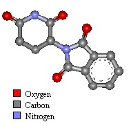 Thalidomide molecular structure