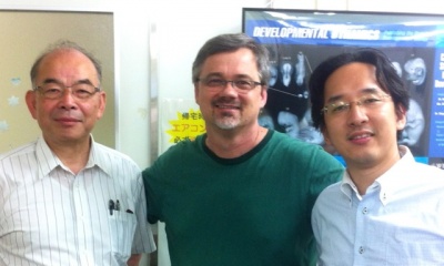 Prof. Kohei Shiota, Dr Mark Hill and Prof. Shigehito Yamada