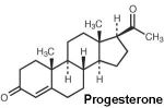 Progesterone molecular structure